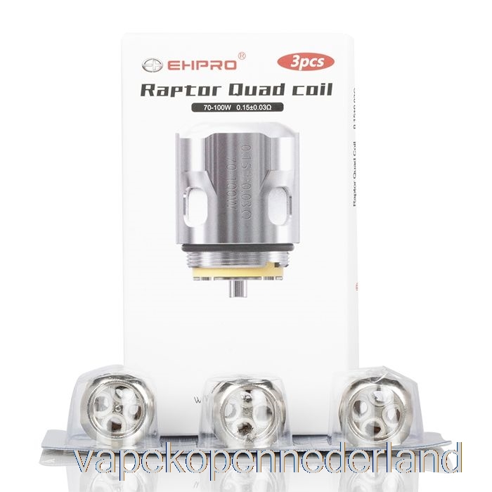 Vape Nederland Ehpro Raptor Mesh Vervangingsspoelen Quad